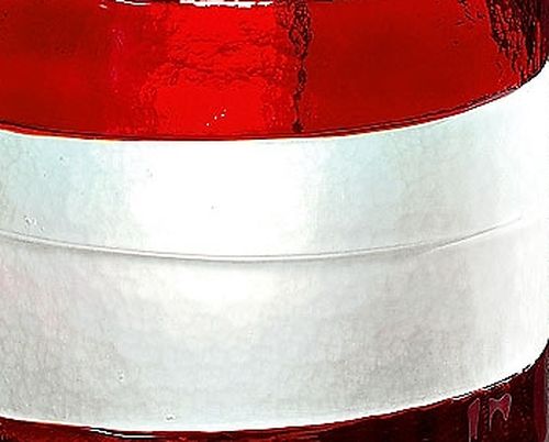 Rødt glas