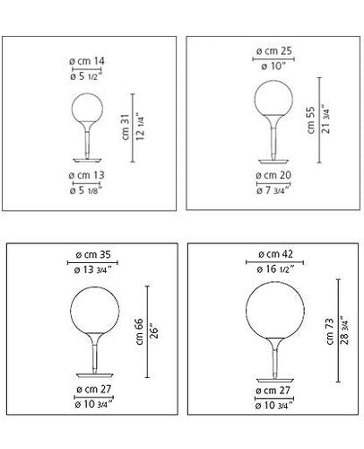 Castore bordlampe Artemide