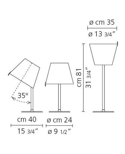 Melampo bordlampe Artemide