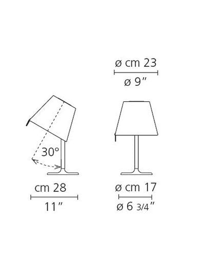 Melampo bordlampe Artemide