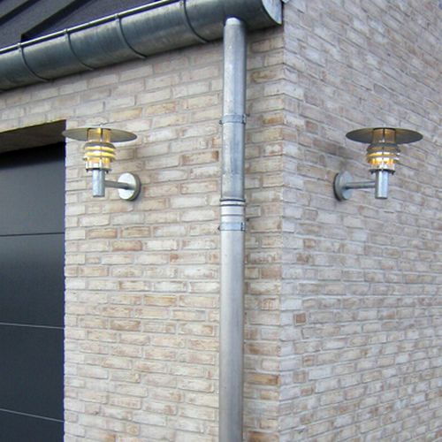 Miljøbillede af Mike væglampe i galvaniseret fra david superlight 3