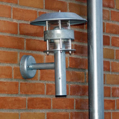 miljøbilled af Thomas væglampe i galvaniseret fra david superlight 2