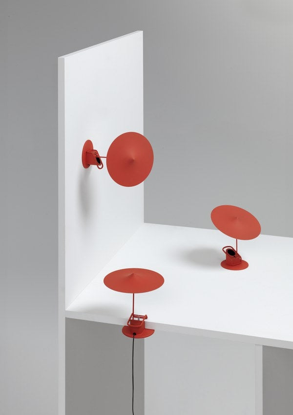 w153 ïle klemme-, bord-, væglampe poppy rød, Wâstberg
