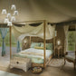 Miljøbillede af Valentina LED bordlampe som sengelampe  i guld fra Studio Italia Design