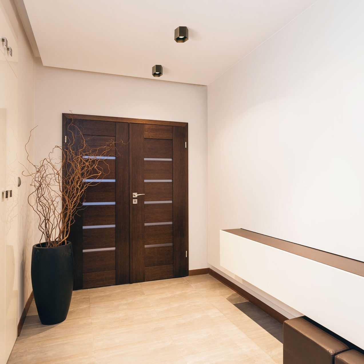Miljøbillede Hexo 1 loftlampe Wever & Ducré bronze