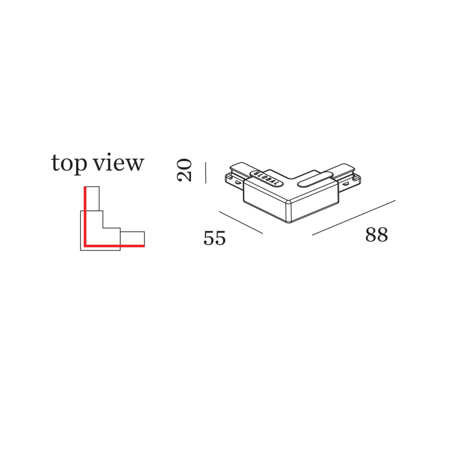 L-connector 1F 230V Wever og ducré