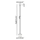 Staff sort gulvlampe Faro