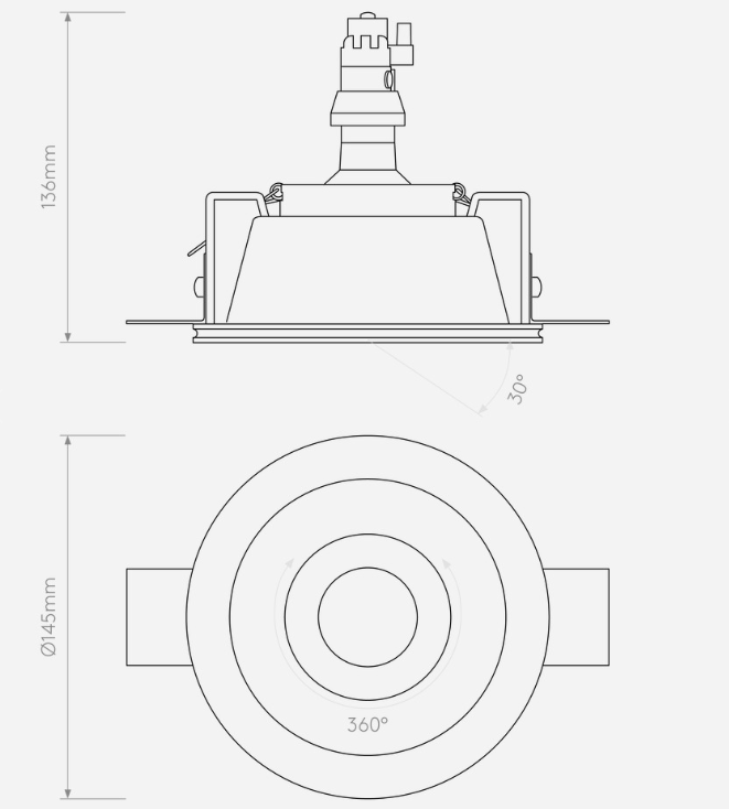 Blanco Round Adjustable spotlight fra Astro Lighting