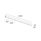 120 cm skinne base 4 pendler