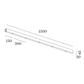 150 cm skinne base 5 pendler