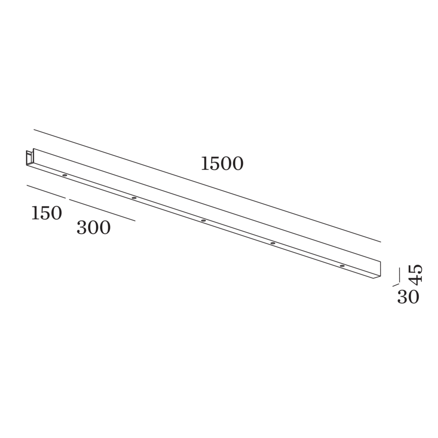 150 cm skinne base 5 pendler