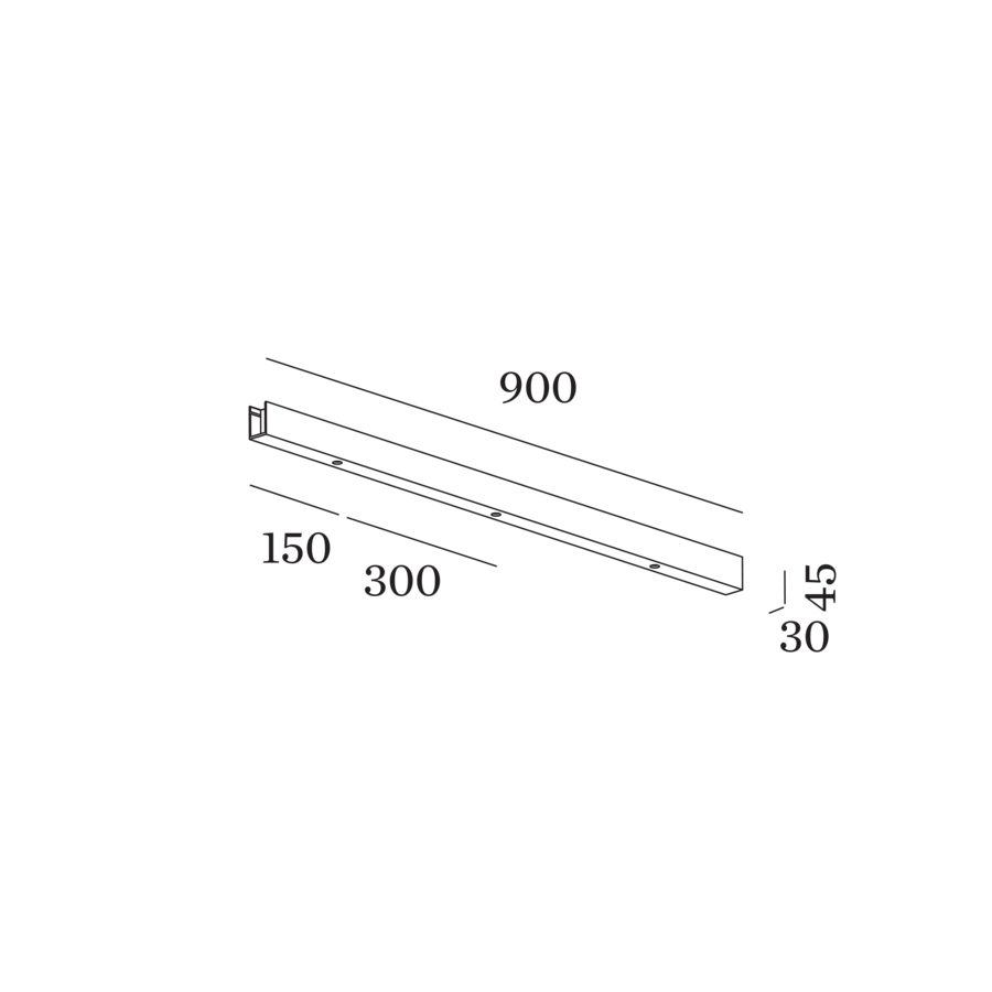 90 cm skinne base 3 pendler