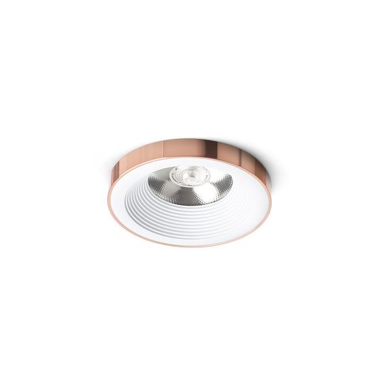 SHARM PLUS LED indbygningsspot i hvid/kobber, 10 W, 3000 K