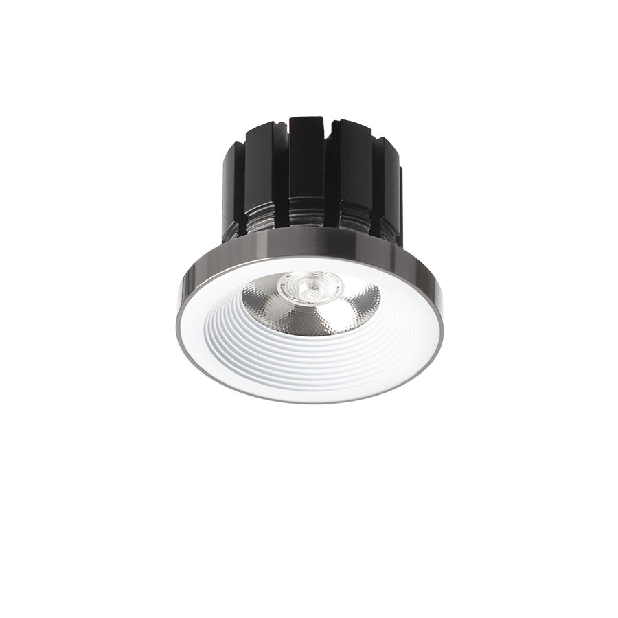 SHARM PLUS LED indbygningsspot i hvid/sort krom, 10 W, 3000 K
