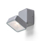 FLAVIO SQ LED påbygningsspot i lysegrå, 6 W, 3000 K, IP54