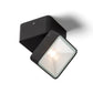 FLAVIO SQ LED påbygningsspot i sort, 6 W, 3000 K, IP54