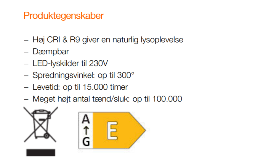 E27 A60 KLAR 7,2W 2700K 806lm Ra97 Dæmpbar