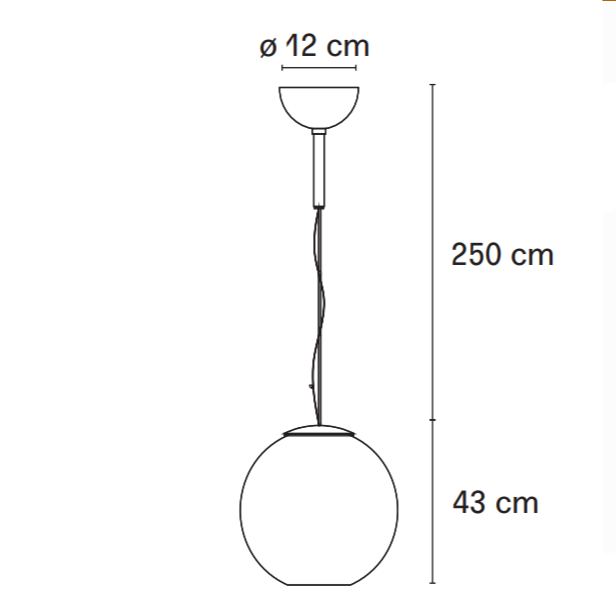 Globo di luce pendel fontana arte