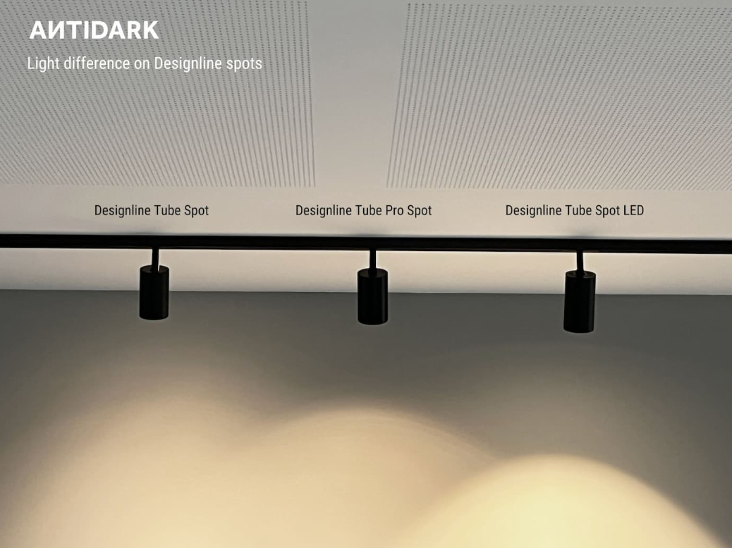 Designline Tube LED spot fra Antidark