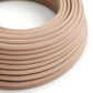 Antik pink og beige zigzag ægte bomuld dekorativ stofledning