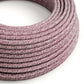 Burgundy tweed Glitter zigzag ægte bomuld dekorativ stofledning