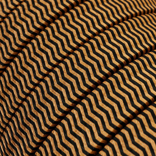 Lyskæde kabel zigzag sort/whiskey 2x1,5mm2 Lamper 4U