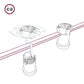 Lyskæde kabel zigzag hvid/turkis 2x1,5mm2 Lamper 4U