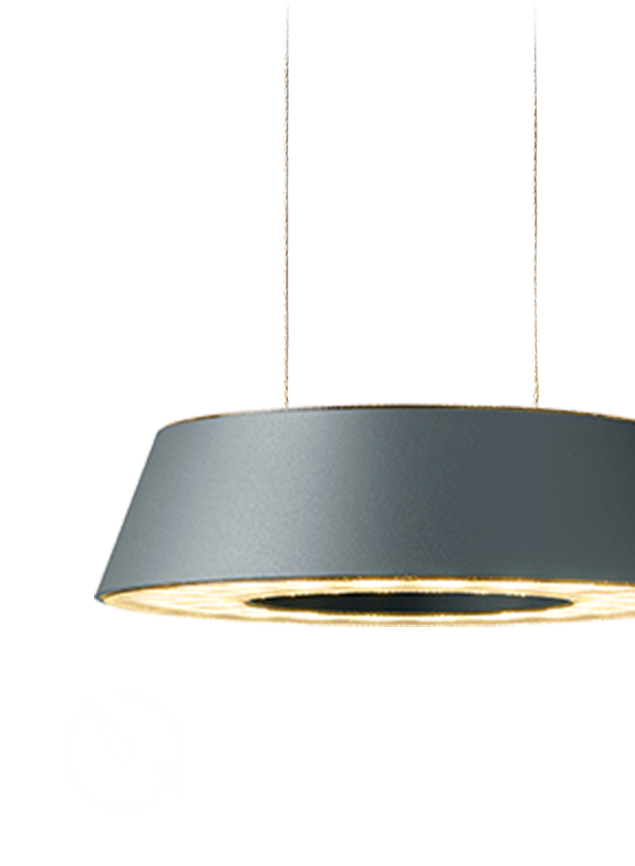 Glance LED pendel med gemt hejs Oligo