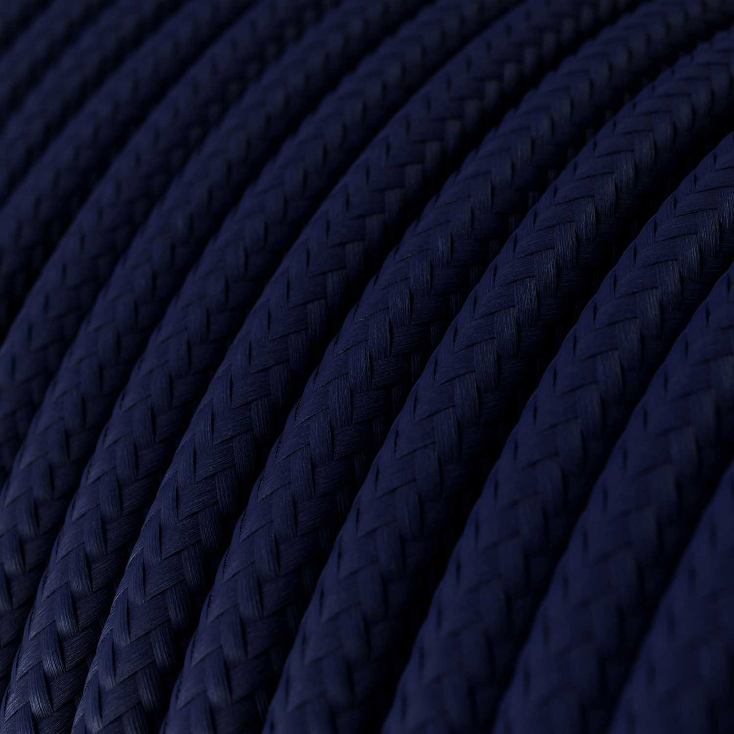 Blank Deep blue ægte dekorativ stofledning Rayon