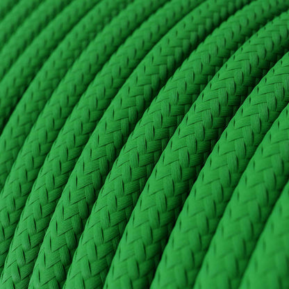 Blank grass green ægte bomuld dekorativ stofledning