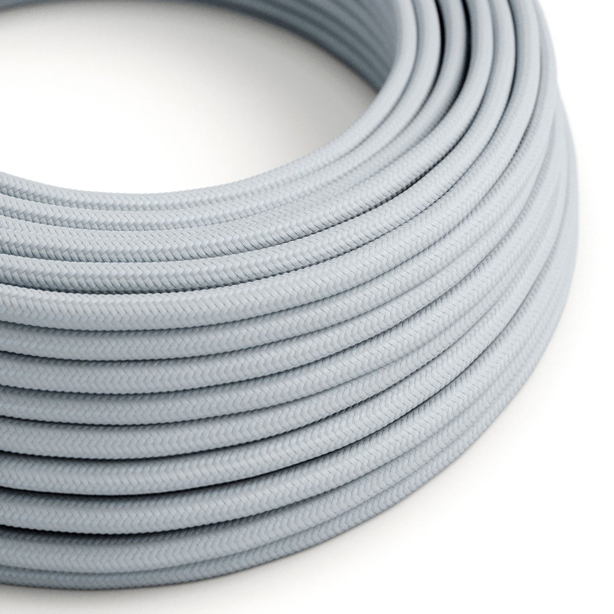 Blank Light blue gray ægte dekorativ stofledning Rayon