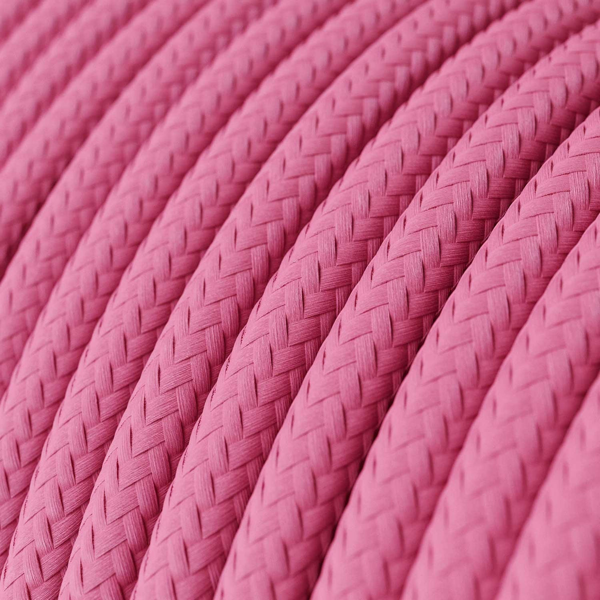 Blank pink fuchsia ægte bomuld dekorativ stofledning