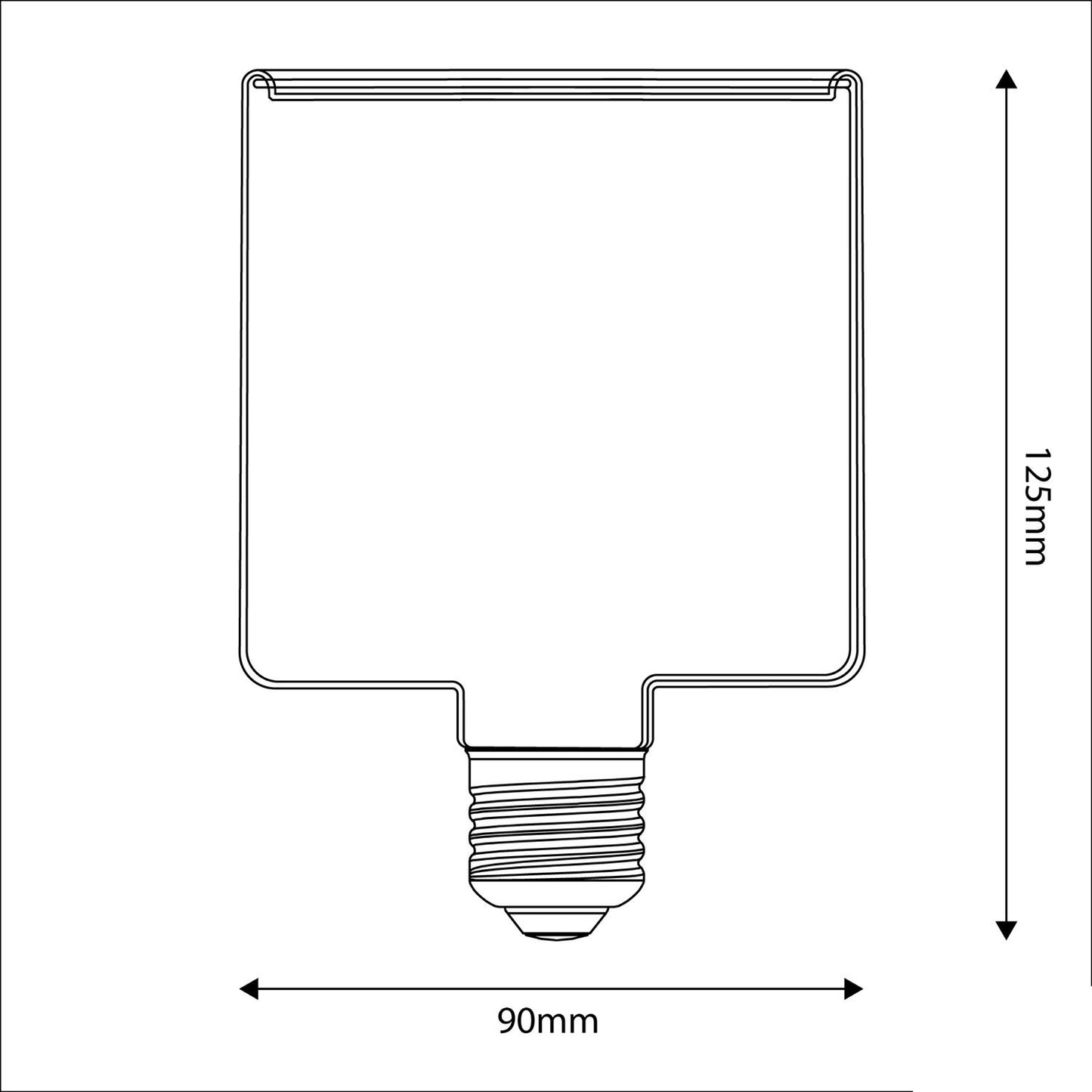 LED pære Ghost Terning E27 4,5W 2200K 300Lm Dæmpbar