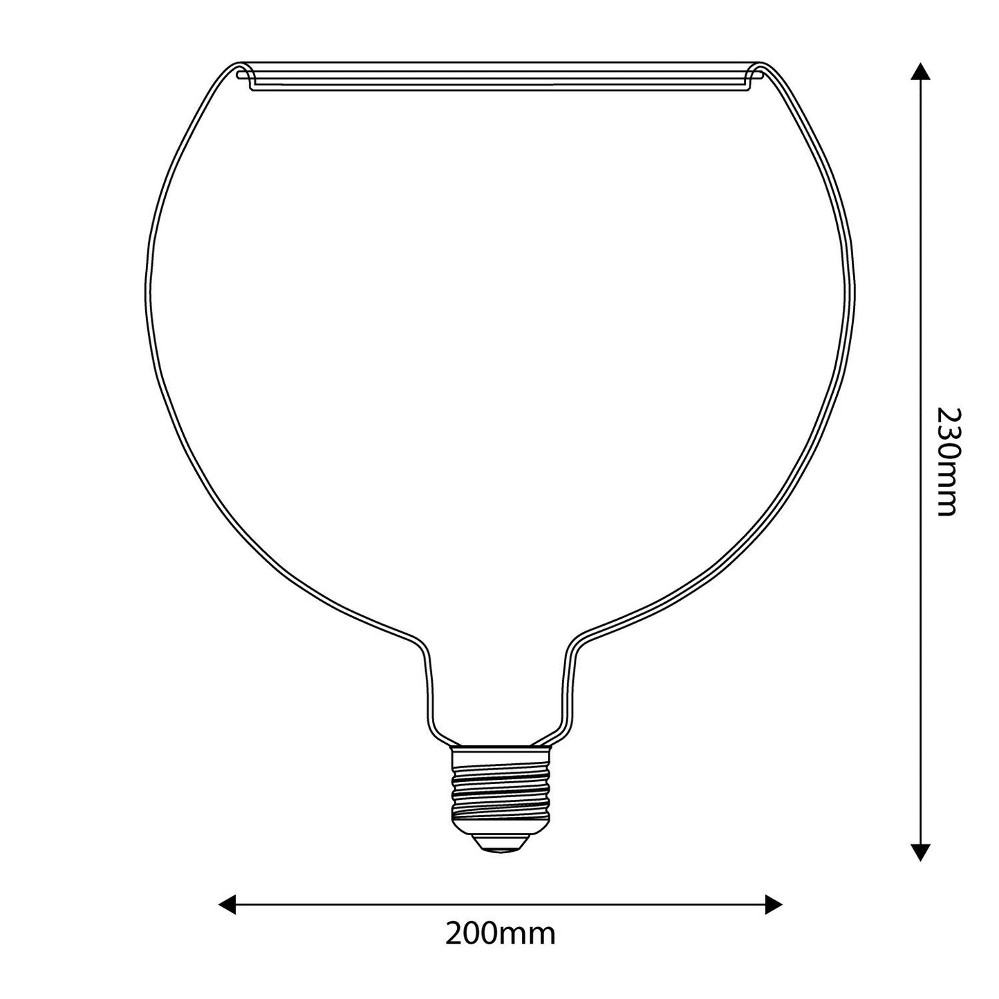 LED pære Ghost Line G200 E27 6W 1900K 500Lm Dæmpbar