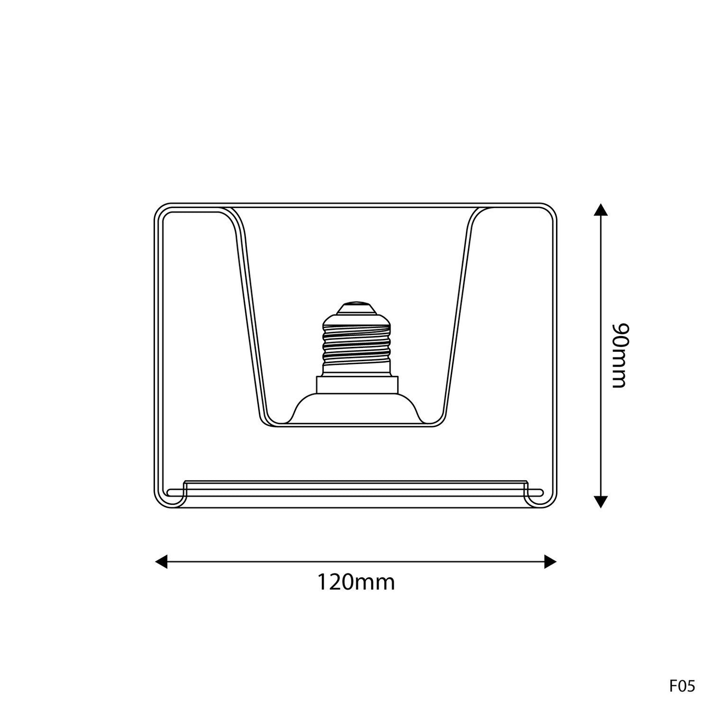 LED pære Ghost Recessed Donut E27 6W 2200K 500Lm Dæmpbar