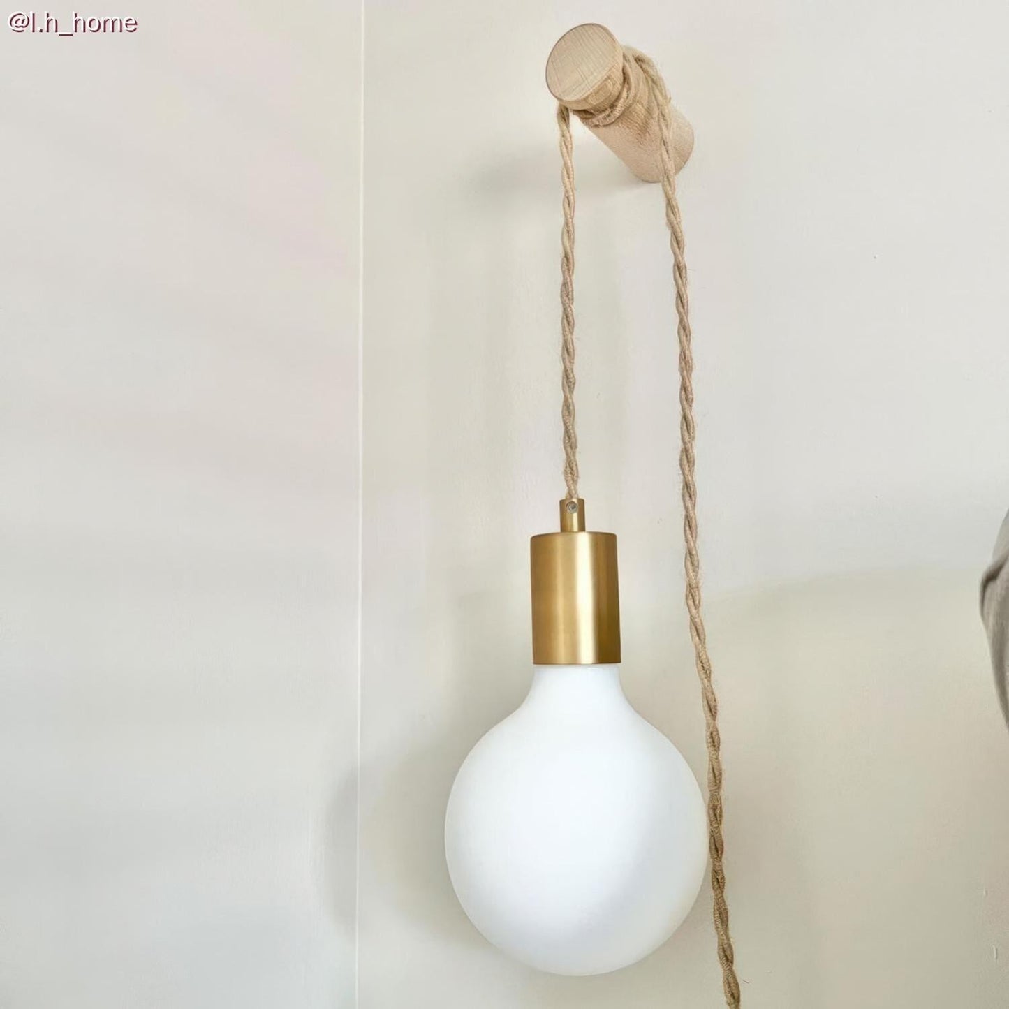 Naturlig dekorativ stofledning jute