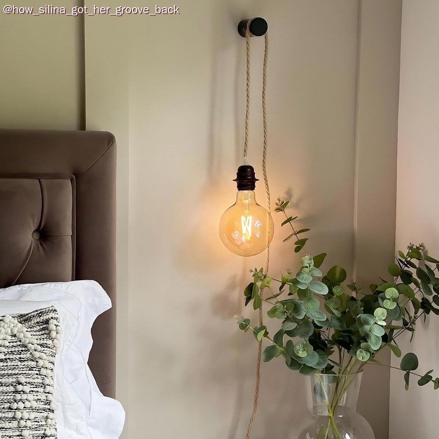 Naturlig dekorativ stofledning jute