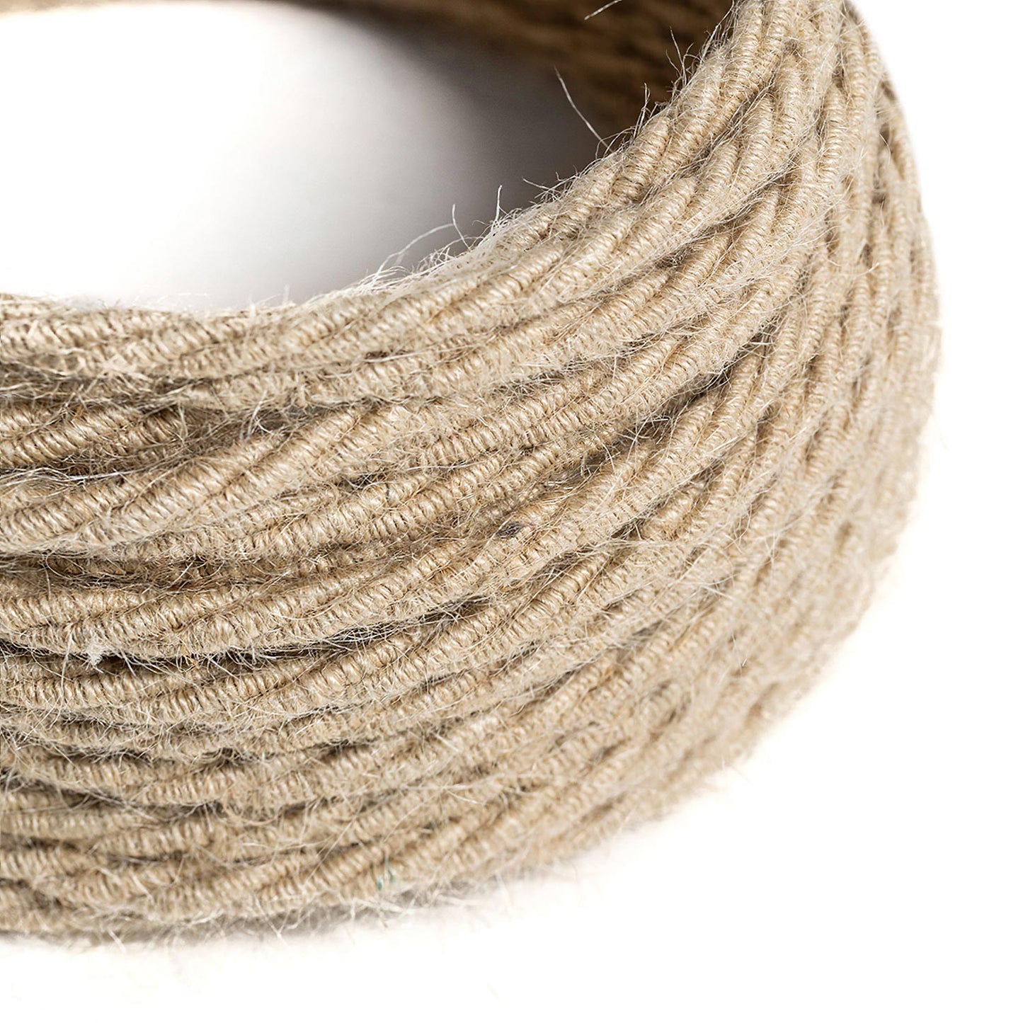 Naturlig dekorativ stofledning jute