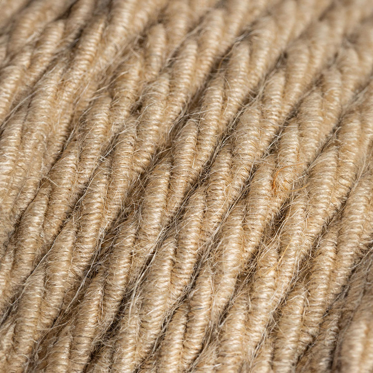 Naturlig dekorativ stofledning jute