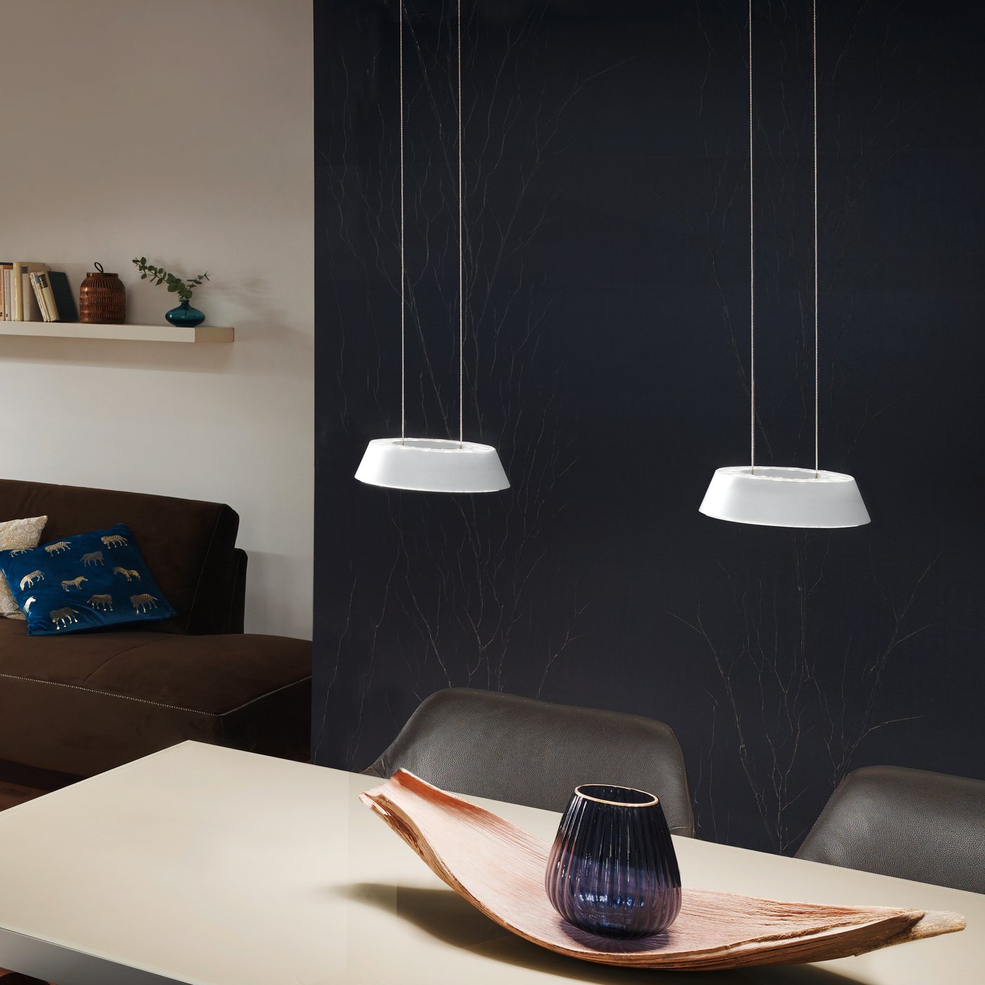 Glance LED pendel med gemt hejs Oligo