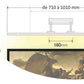 Paris LED 71-101 cm væg malerilampe