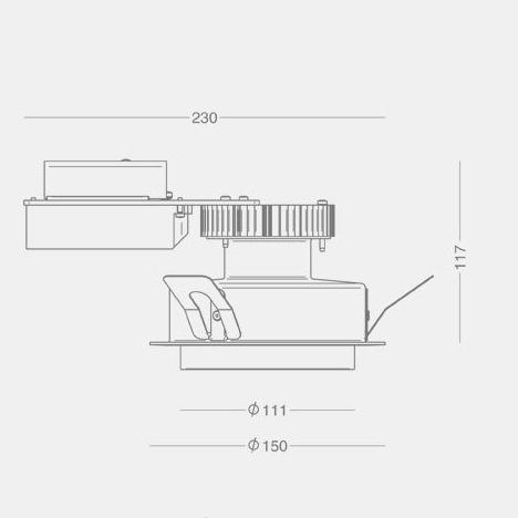 Punktlampen reserve glas Focus Lighting