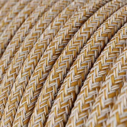 Rust tweed glitter zigzag ægte bomuld dekorativ stofledning