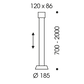 Glance LED pendel med gemt hejs Oligo