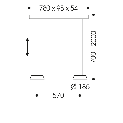 Glance LED pendel med gemt hejs Oligo