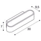 Asso 300 LED væglampe aluminium SLV