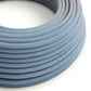 Steward blue og beige zigzag ægte bomuld dekorativ stofledning