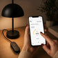 Wifi lednings lysdæmper sort til LED / halogen Tradim
