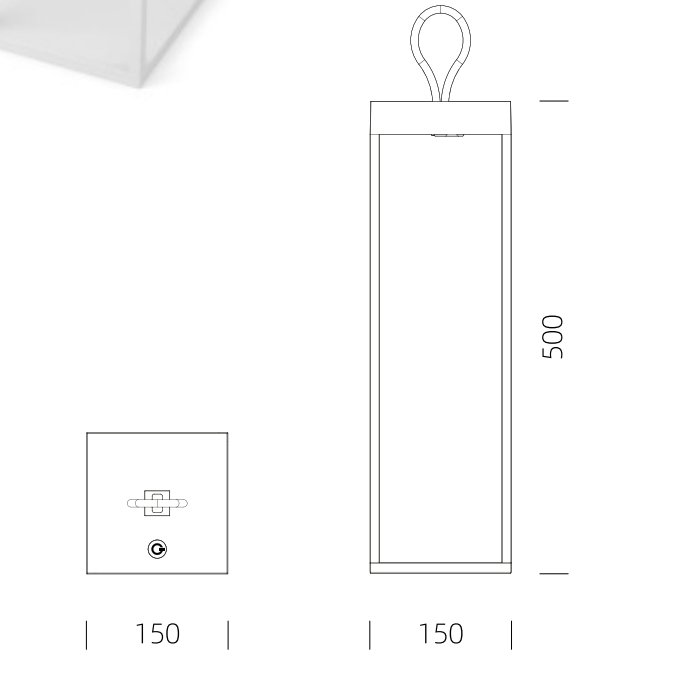 Lucerna transportabel bordlampe fra Loom Design