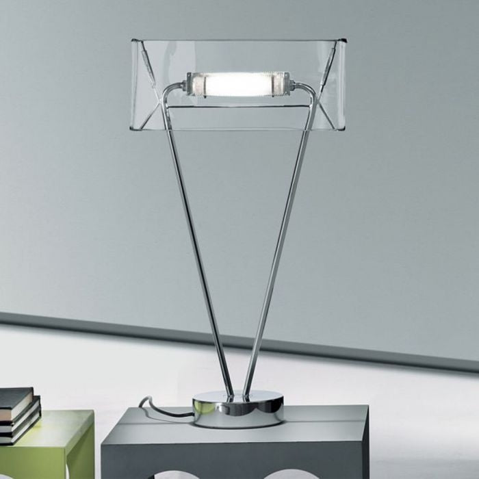 Vittoria T 1 bordlampe med klart glas fra Leucos